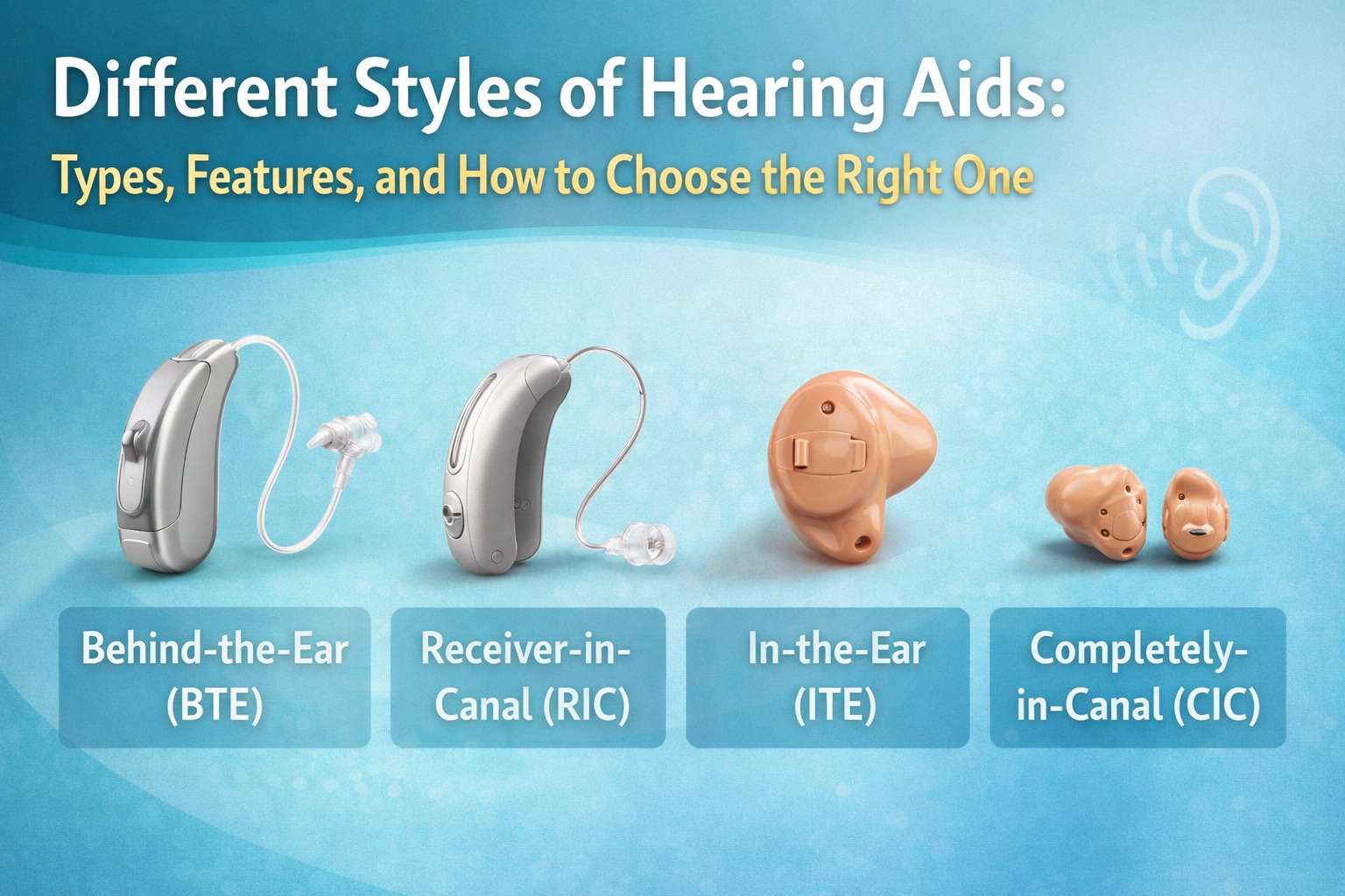different style of hearing aid