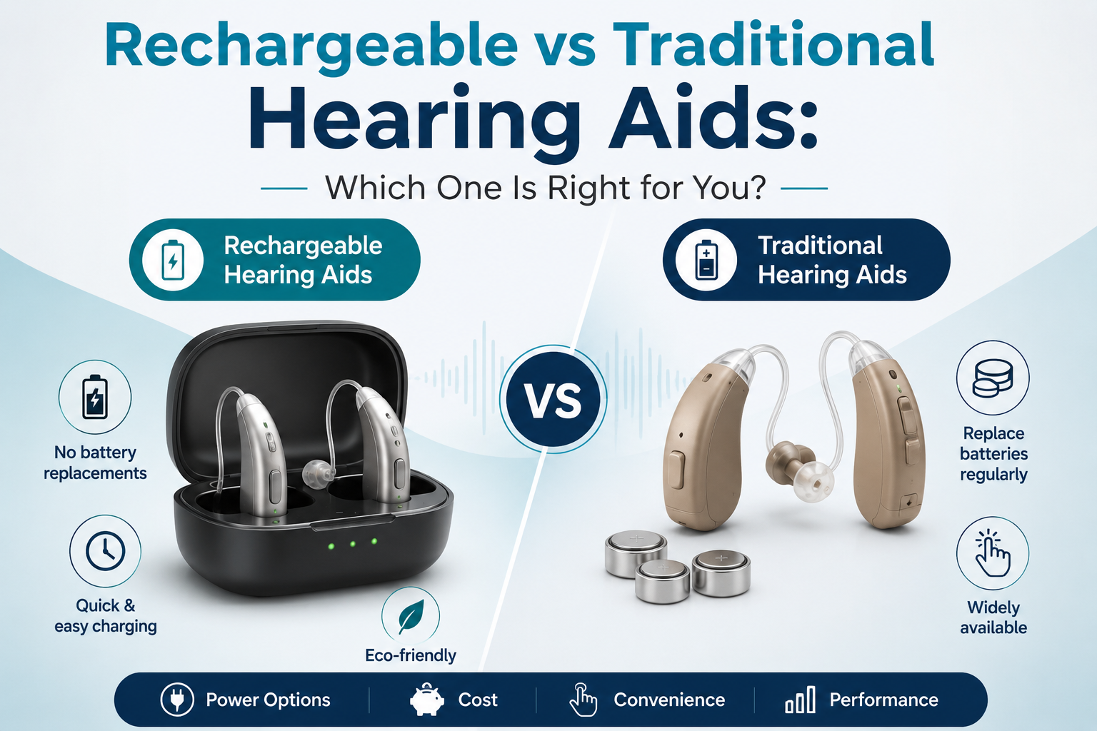 Rechargeable vs Traditional Hearing Aids